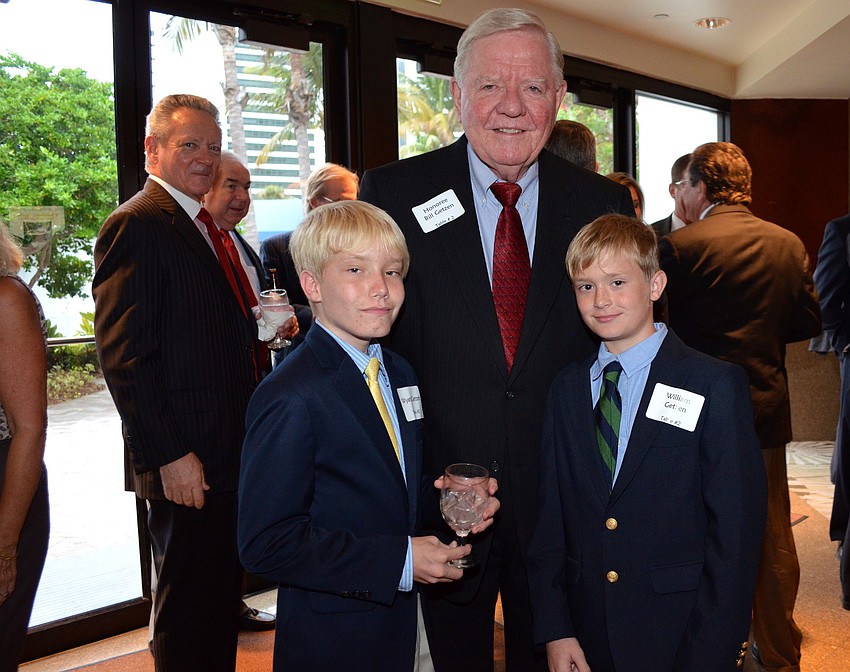 Wyatt Getzen, honoree Bill Getzen and William Getzen
