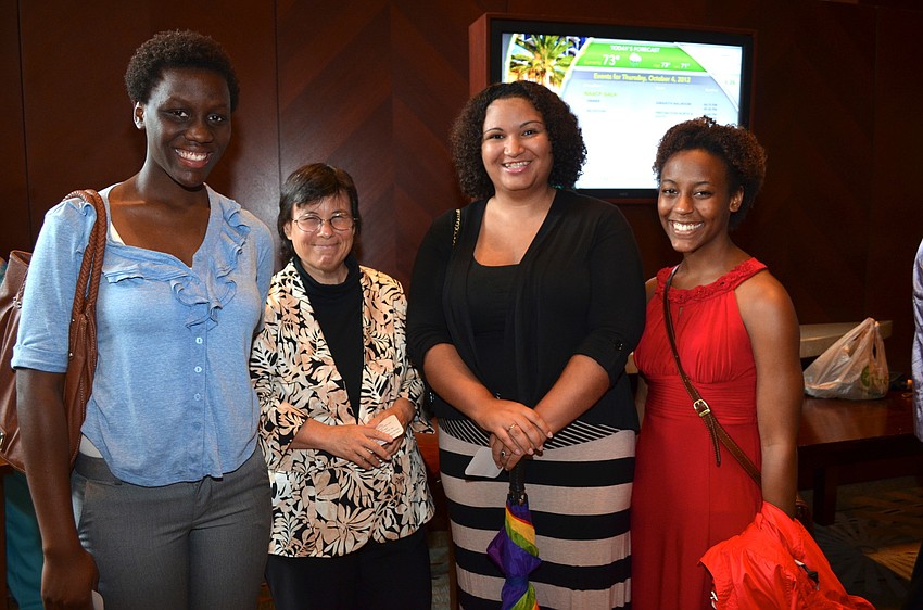 Snousha Glaude, Sonia Wu, Anastasia Greene and Erin Lapeyrolerie