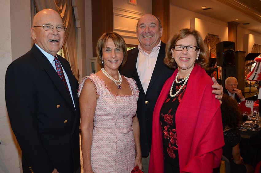 Bob Hanson and Jean Griffin with Sam and Nan Levine
