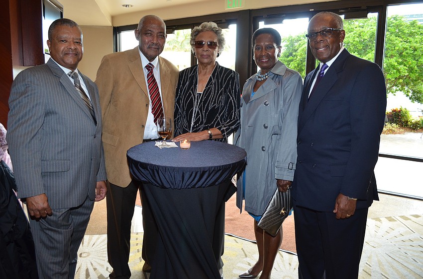 Mark Jackson with Walter and Dannie Brown and Doris and Donald Johnson