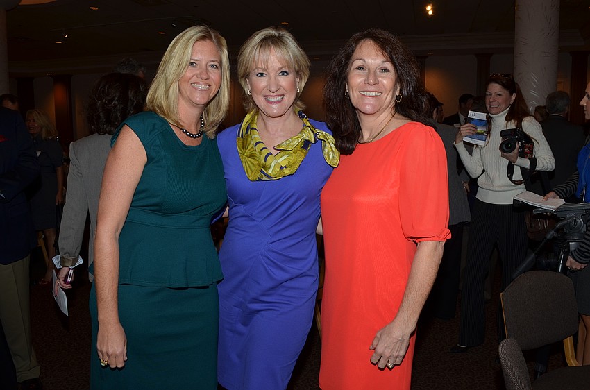 Co-Chairwoman Melissa Lerner, moderator Teri Hansen and Co-Chairwoman Kim Bald