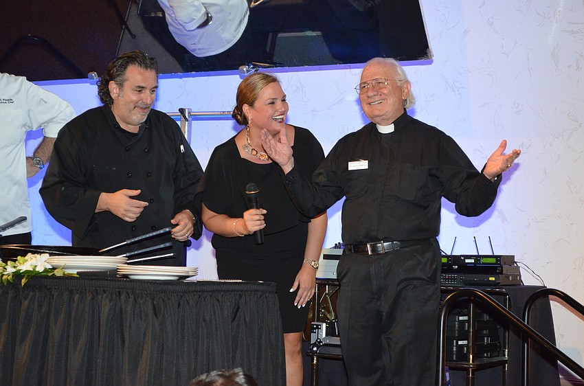 Phil Mancini, Rebecca Blitz and The Rev. Fausto Stampiglia