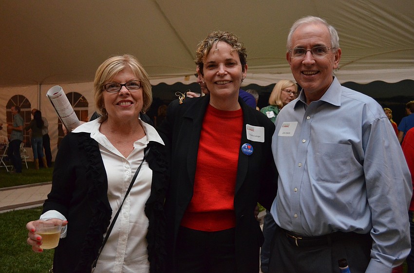 Judy Martin, Charlie Lenger and New College CFO John Martin