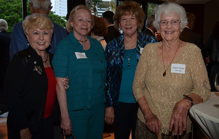 Helen Miller, Pat Blaser, Doris Bispham and Grace Tyner