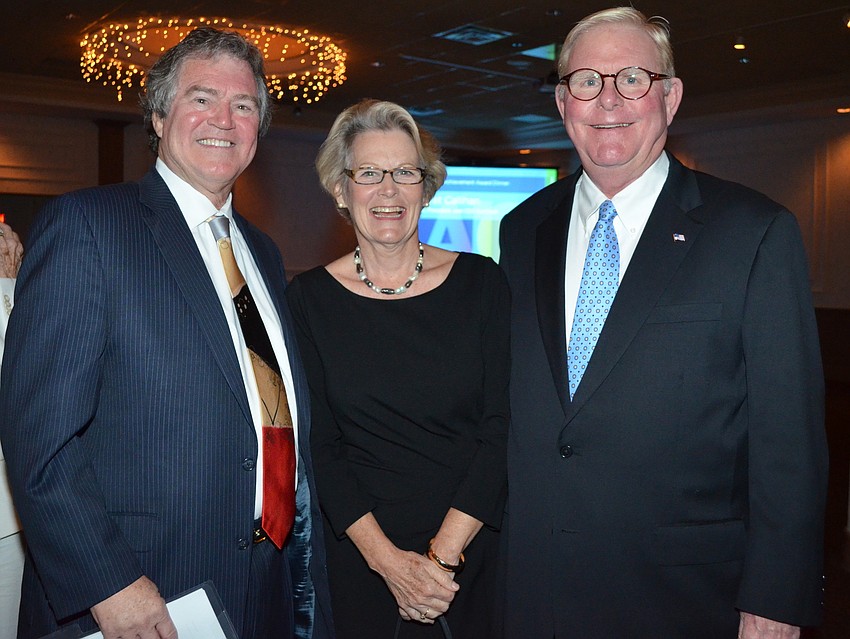 Gregory Miller with Jane and Phil Humann