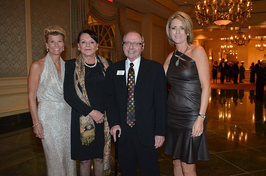 Co-Chairwoman Katie Moulton, Christine Butler and 
Alfred Rose with Co-Chairwoman Beth Knopik