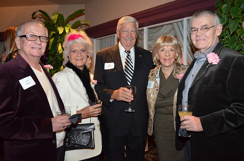 Jim Neal, Janet and John Hunter, Gloria Moss and 
Ron Carter
