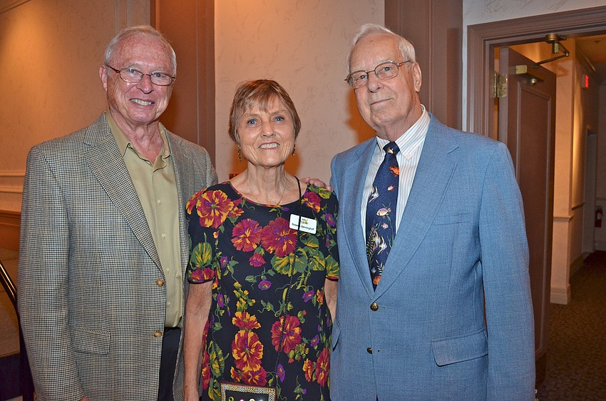 Vince Olson with Roberta and Carl Benninghoff