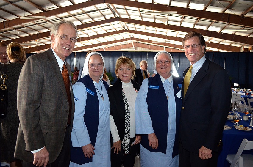 John Patterson, Sister 
Edith Aliano, Nancy Jenkins, Sister Gilchrist Cottrill and John McKay