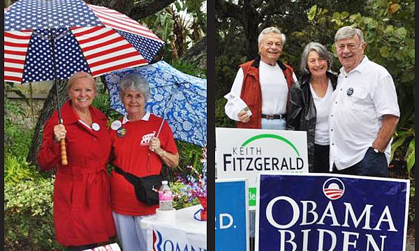 Longboat Key Democrats and Republicans both rallied their support for party candidates one final time before polls close today.