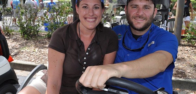 Jen McGloin with Jay Coy were eager to start playing.