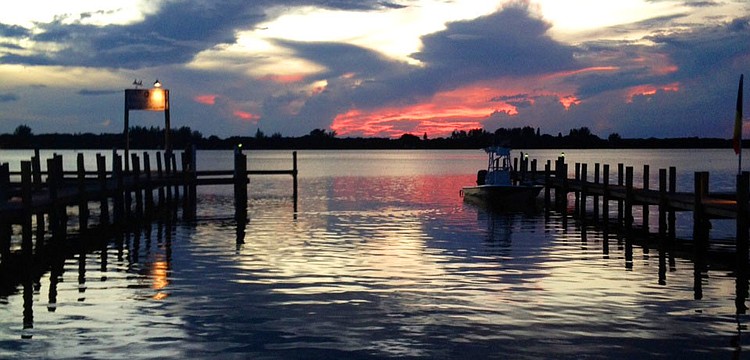 Charlotte Lynn took this sunset photo at Spanish Point in Osprey.