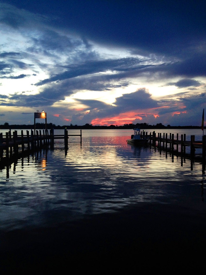 Charlotte Lynn took this sunset photo at Spanish Point in Osprey.