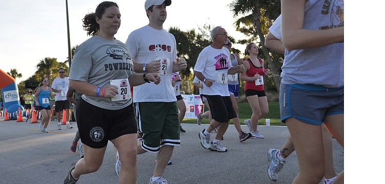 The 5K portion of the race started at 8 a.m. sharp.