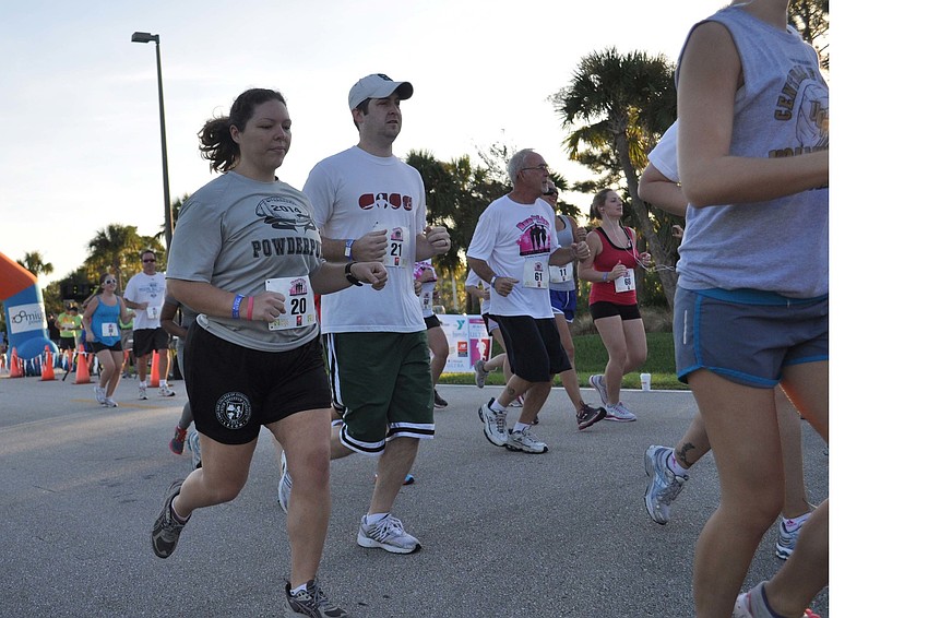 The 5K portion of the race started at 8 a.m. sharp.