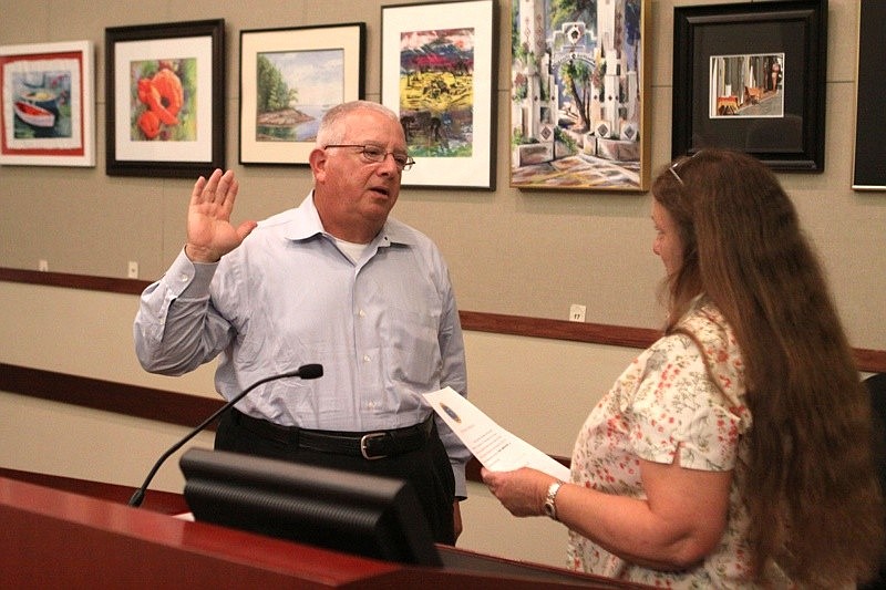 Longboat Key Commissioner Terry Gans was sworn into office on July 17.