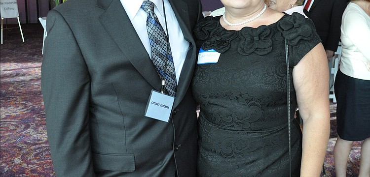 Police chief candidate Gregory Anderson with his wife, Dawn.