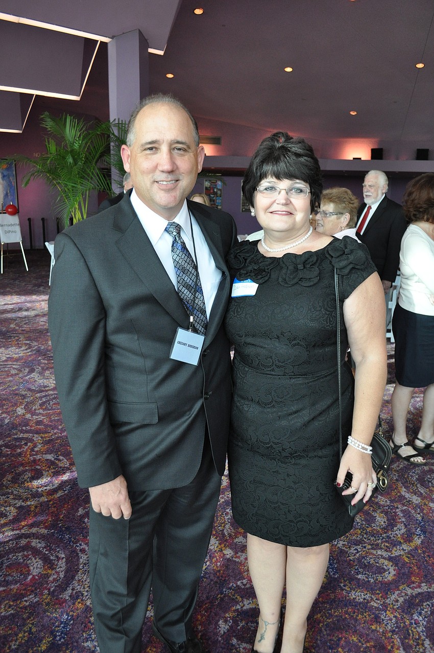 Police chief candidate Gregory Anderson with his wife, Dawn.