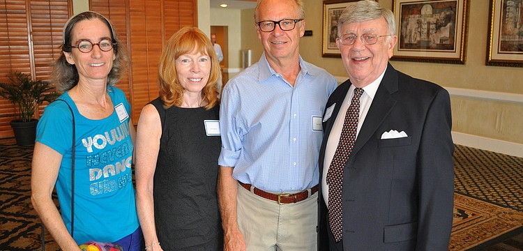 Diane Desenberg, Janet Minker, Dan Snyder and Longboat Key Democratic Club President Murray Blueglass