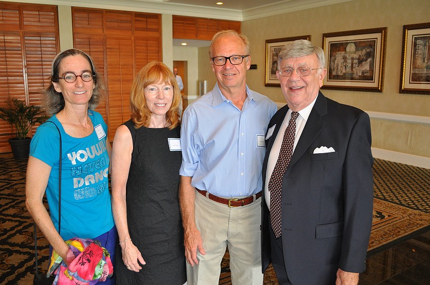 Diane Desenberg, Janet Minker, Dan Snyder and Longboat Key Democratic Club President Murray Blueglass