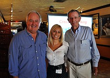 Tom Aposporos, Giulia Salustri and David Brenner