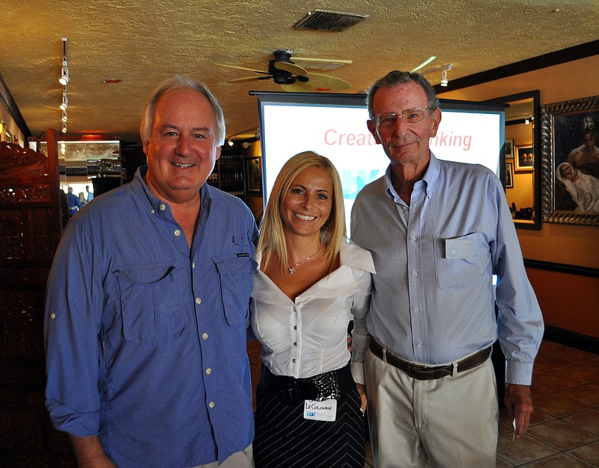 Tom Aposporos, Giulia Salustri and David Brenner