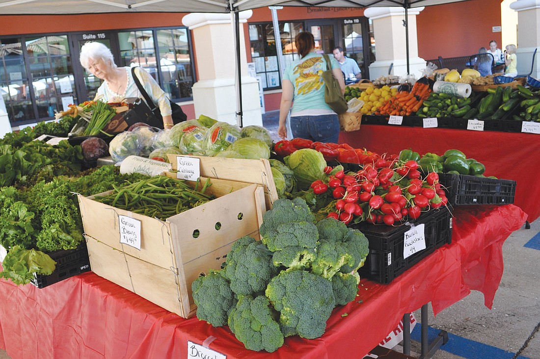 Fruitville Grove offers a variety of seasonal vegetables each week at San Marco Plaza's Friday Farmers Market.