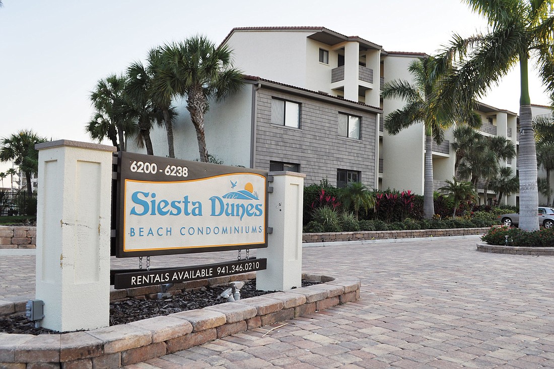 Unit 208 at Siesta Dunes Beach, 6208 Midnight Pass Road, sold for $640,000. Photo by Rachel S. O'Hara.