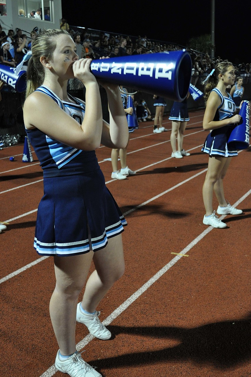 Sarah Karp, sophomore, cheered on The Thunder.