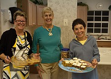 Barbara Kerwin, Pat Loy and Susan Landau brought refreshments for the first meeting of the season.