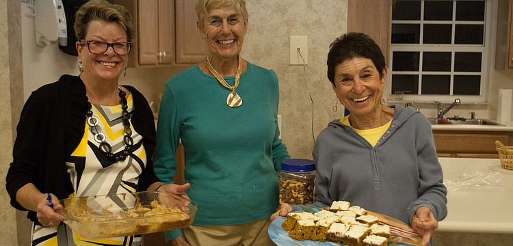 Barbara Kerwin, Pat Loy and Susan Landau brought refreshments for the first meeting of the season.