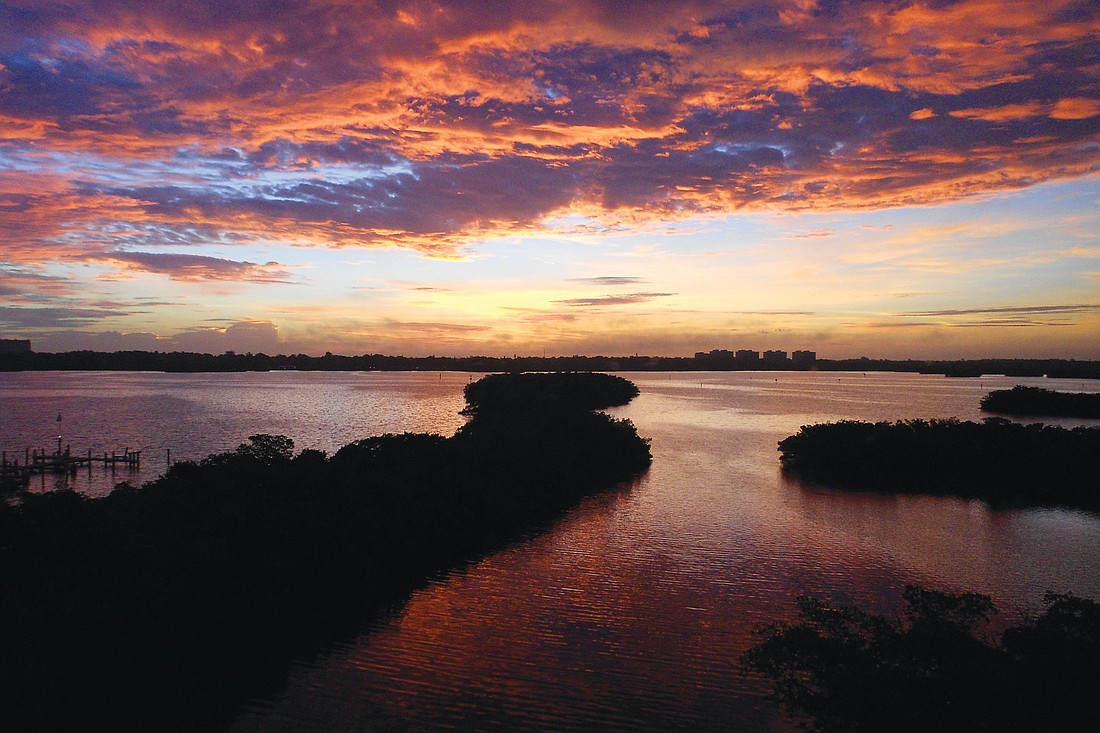 Richard Wulterkens submitted this sunrise photo taken from the window of his Siesta Key condo.