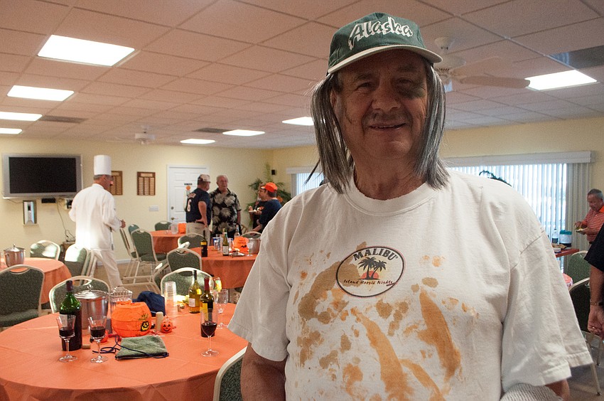 Tom Reese dressed as a bum from Alaska.