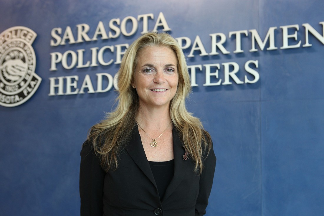 Bernadette DiPino was named Sarasota's new police chief Oct. 16.