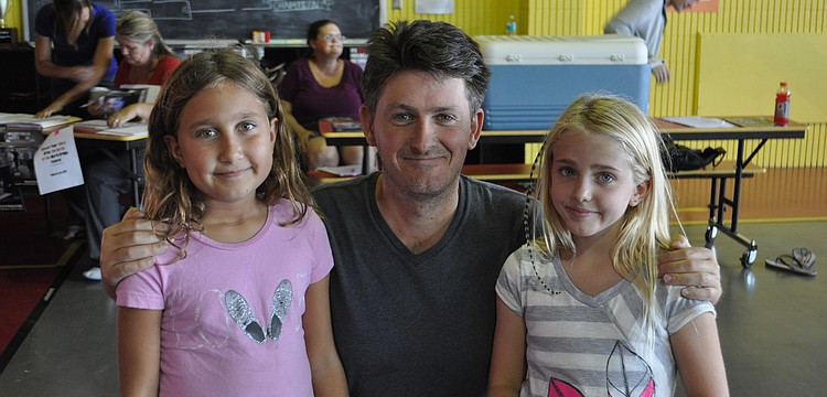 Alex Stafford and his daughter Chloe and Chloe Maticsek