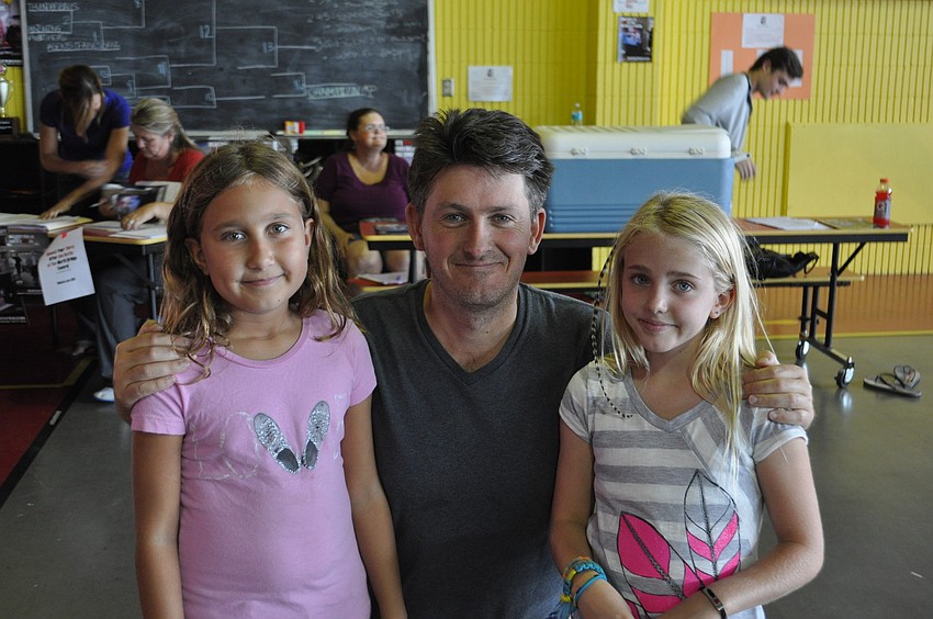 Alex Stafford and his daughter Chloe and Chloe Maticsek