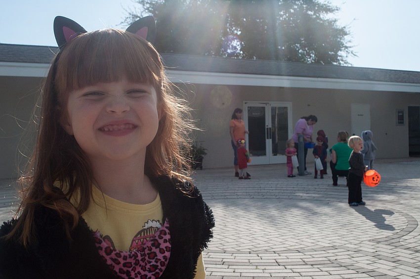 Natasha Antoniuk came dressed as a cat.