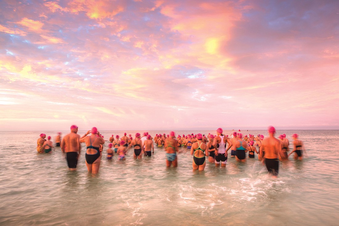 Steve Schadt submitted this photo, taken on Siesta Key during an open water swim.