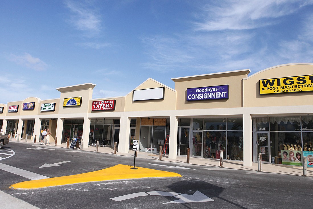 Southgate Village Shops, on Siesta Drive, is home to nine retail spaces. Photo by Rachel S. O'Hara.