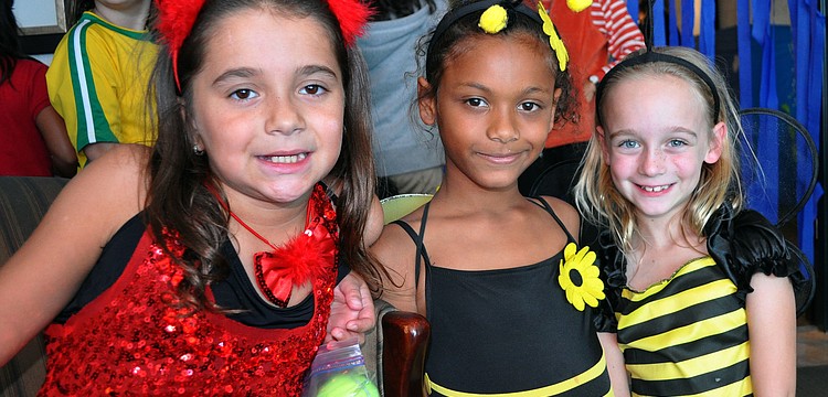 Leilani Cruz, 9, Jade Butler, 10, and Shayla White, 7