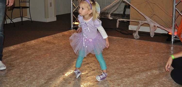 Luella Sztuska danced at the Woodland Fall Festival.