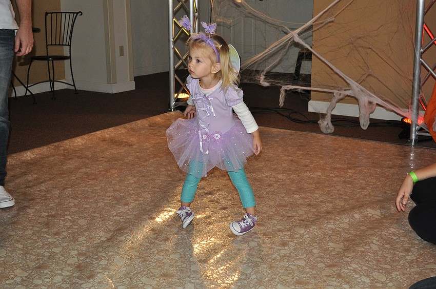 Luella Sztuska danced at the Woodland Fall Festival.