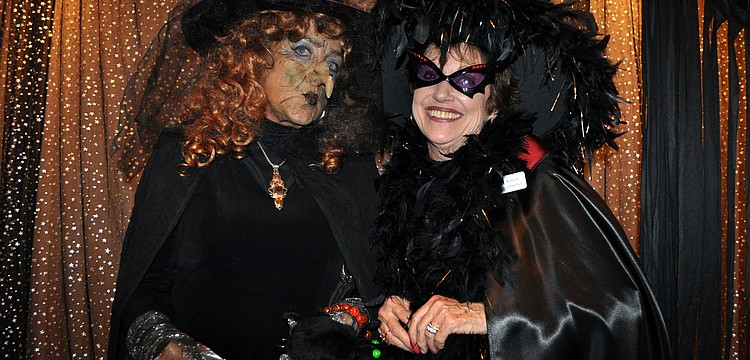 Rebecca Taylor and Karen Gallagher had a lot of fun dressing up as witches Wednesday, Oct. 31, at Bird Key Yacht Club.
