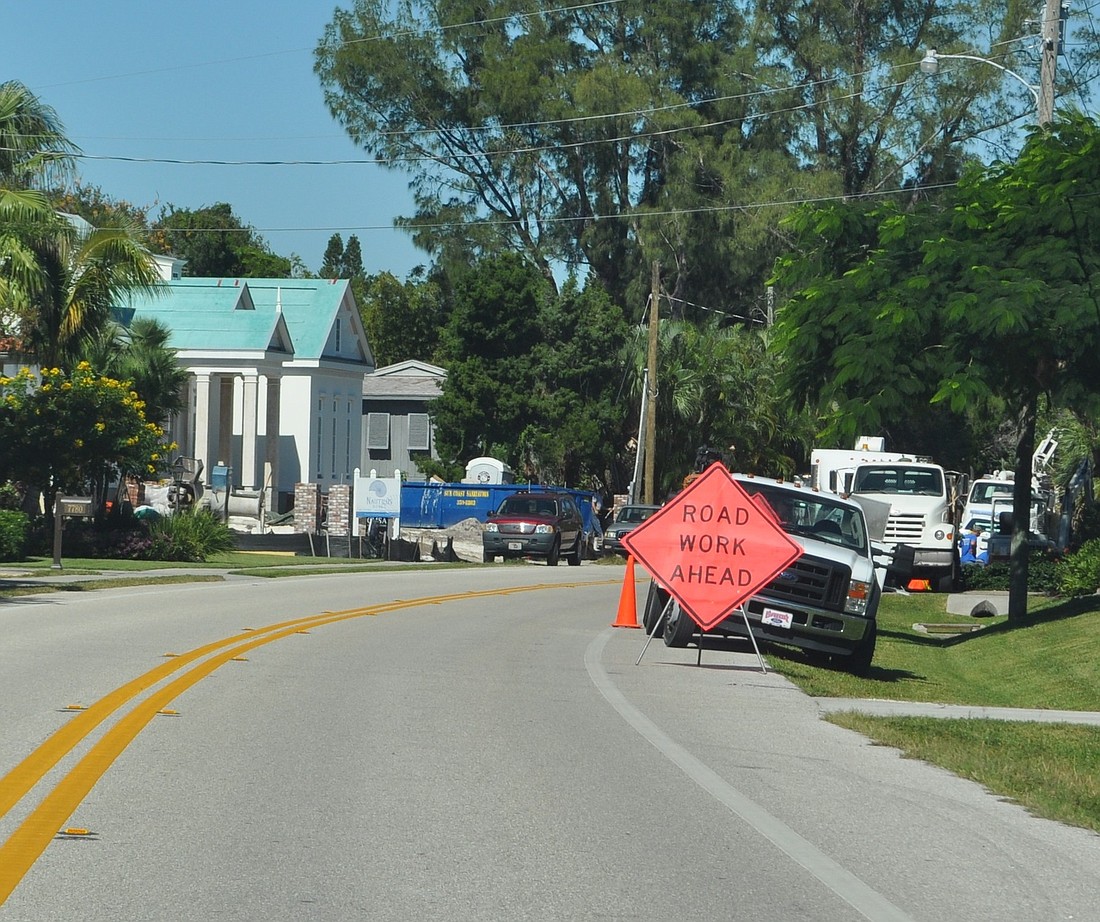 Williams Testing, a local pipeline inspection firm, is wrapping up a Sarasota County contract on Midnight Pass Road.