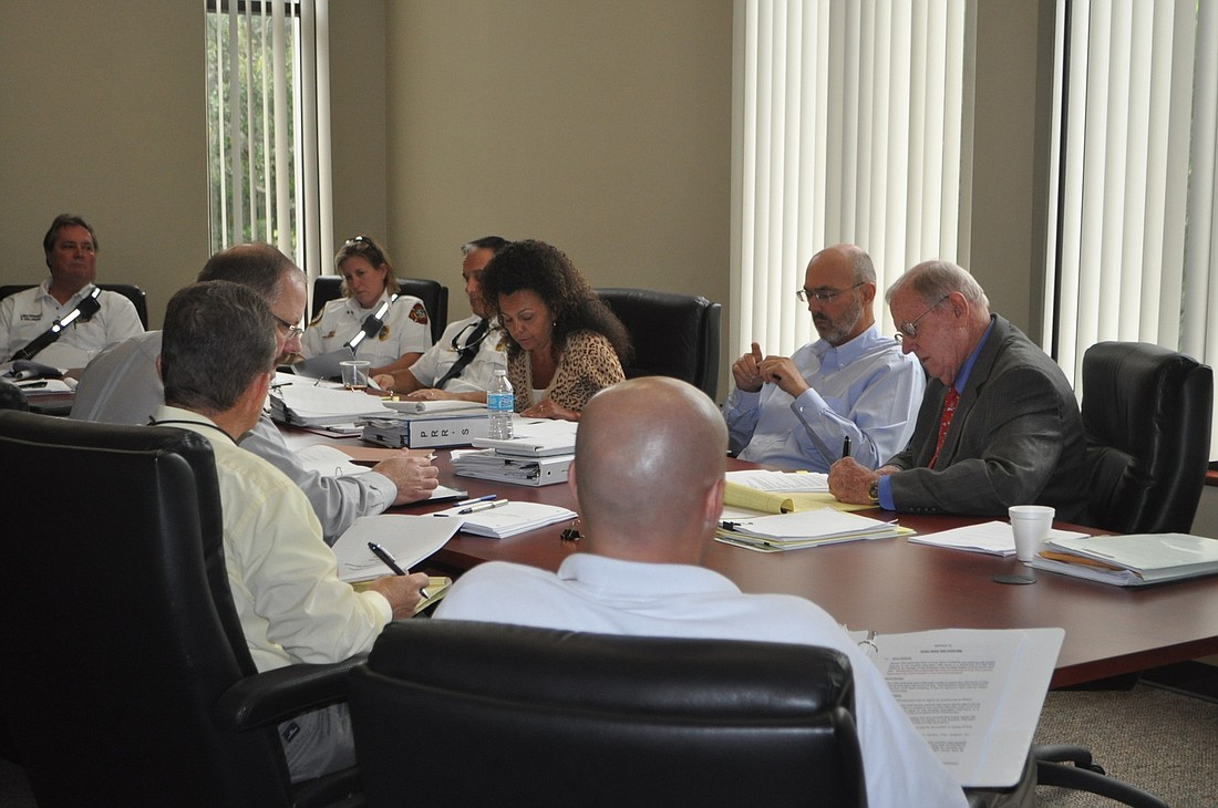 Town officials and firefighters gathered for another round of negotiations Thursday, Nov. 1.