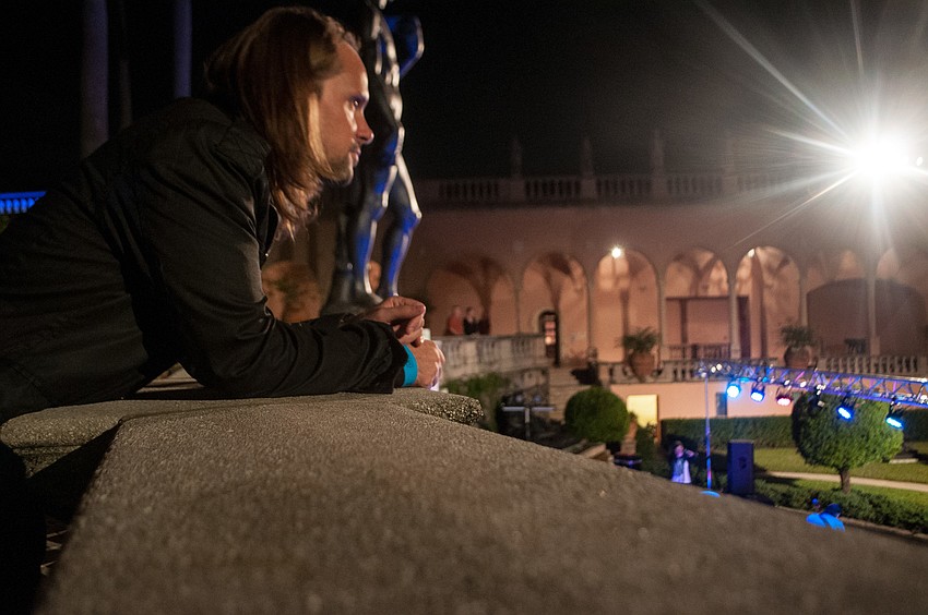 Professor Stephen R. Diasio from the Ringling College of Art and Design came to support his student Jazz Leeb and enjoy the art.