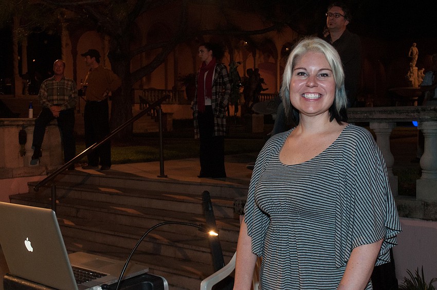 Lady J. of LJ Event Productions worked the sound and light at Ringling Underground.