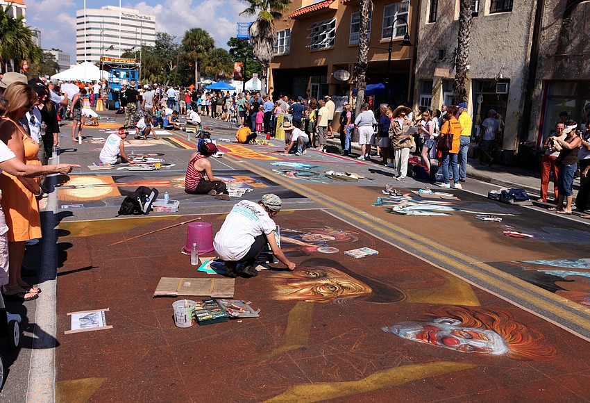 PHOTO GALLERY Sarasota Chalk Festival Saturday