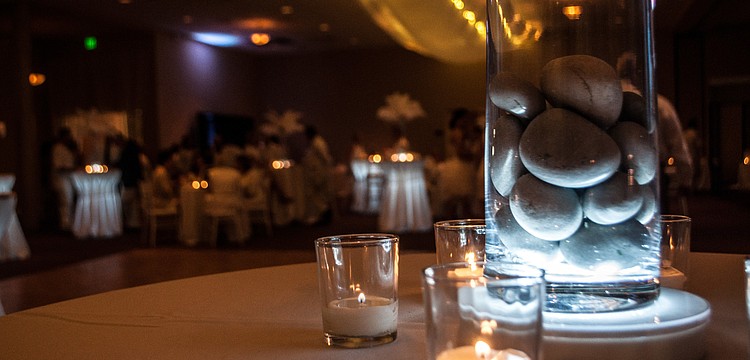 The gala was white themed with white decorations. Partygoers wore white as well.