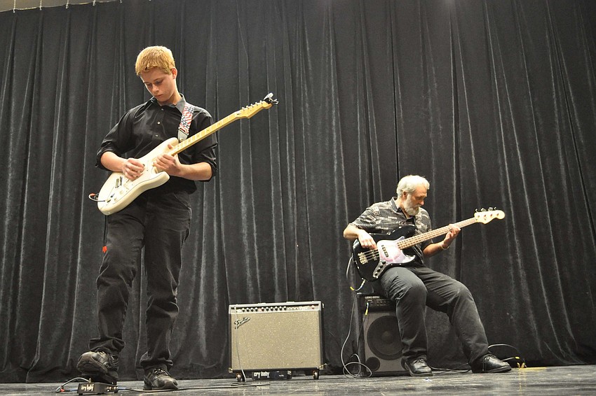 Daniel Morris played guitar with his grandfather Greg Deas.